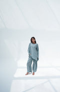 Pantalon signature | Velours satiné de qualité supérieure