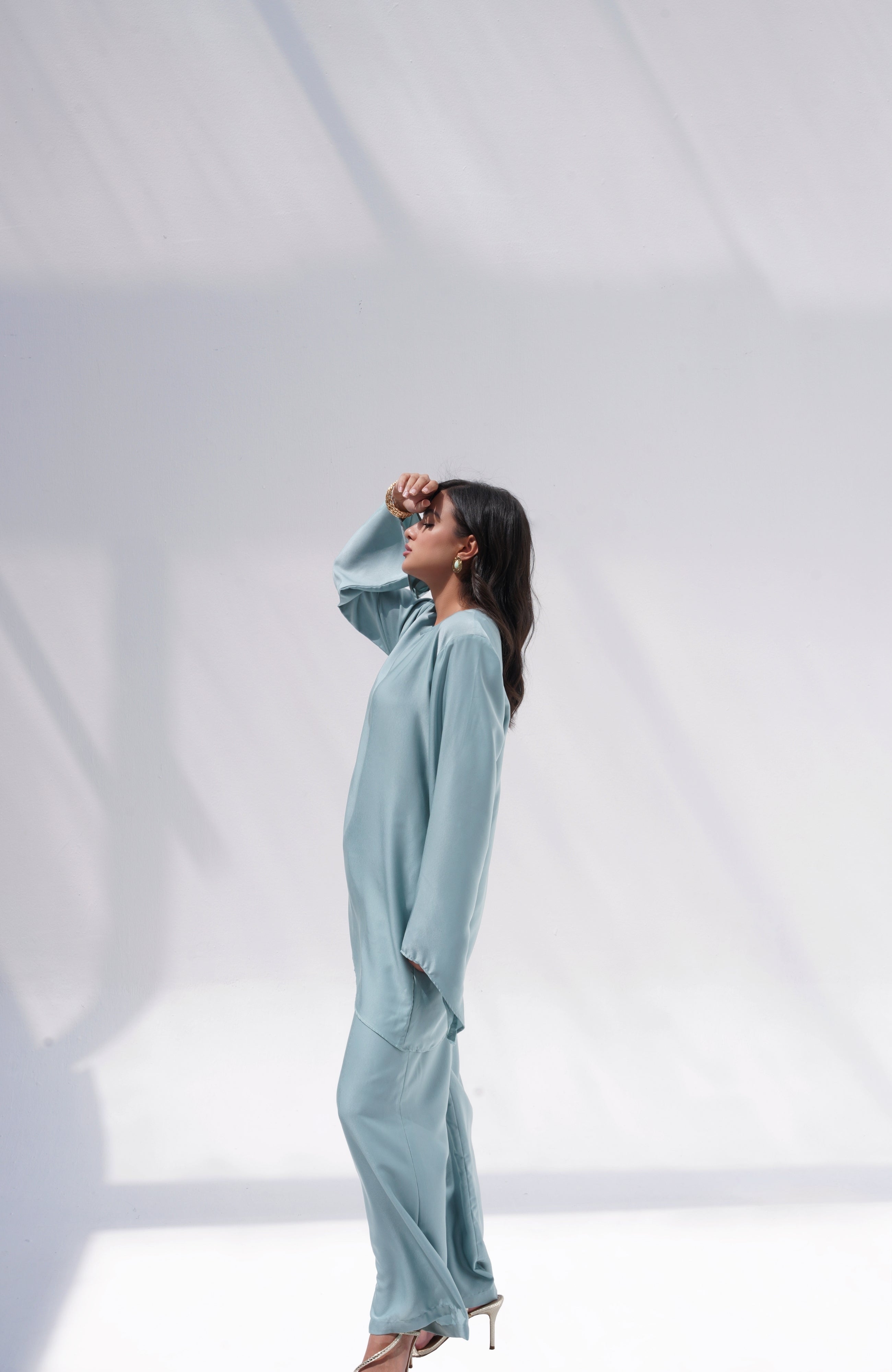 Pantalon signature | Velours satiné de qualité supérieure