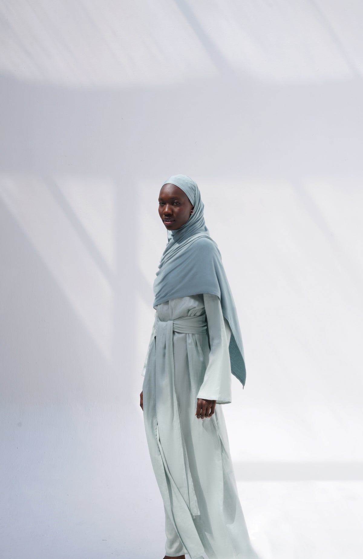 The Silhouette | Linen Dress Seafoam