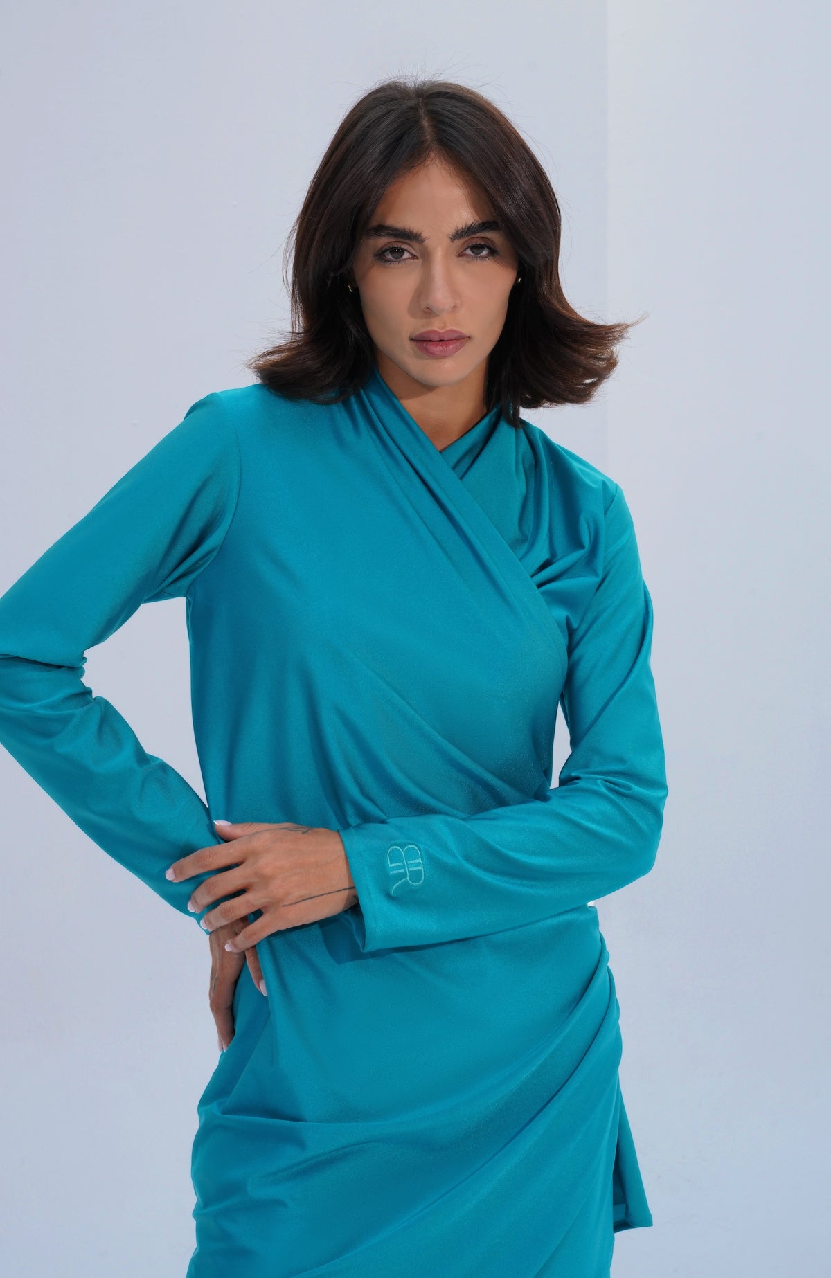 Drape Burkini Azure