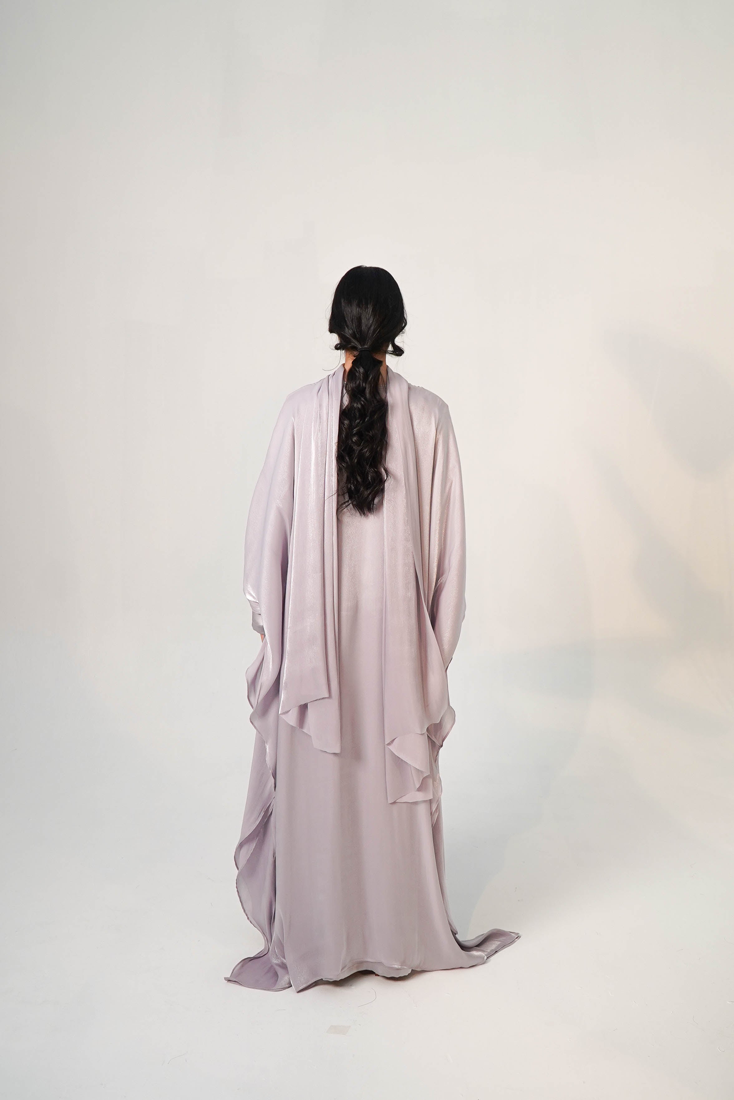 Noora | Mother-of-Pearl Abaya Set