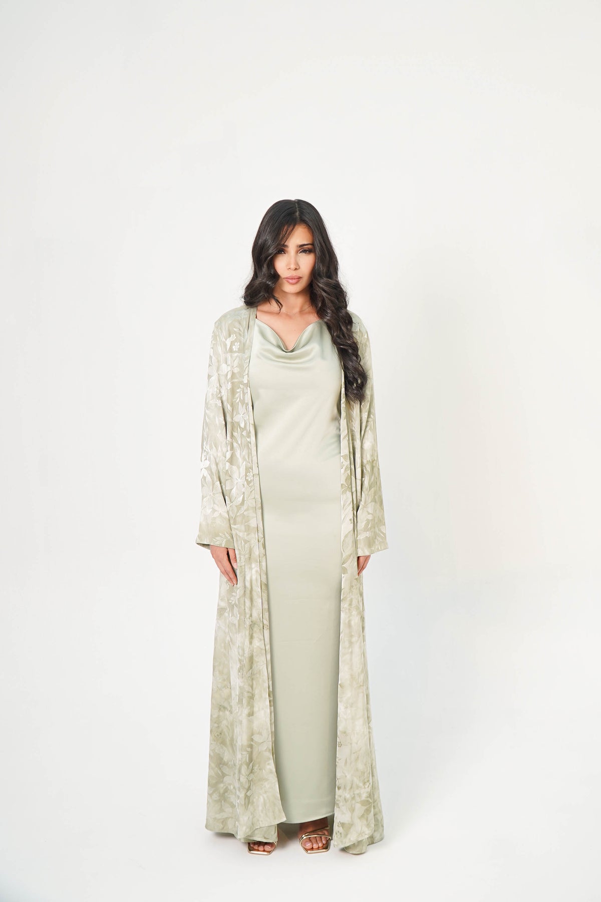 Jannah | Floral Abaya Set S
