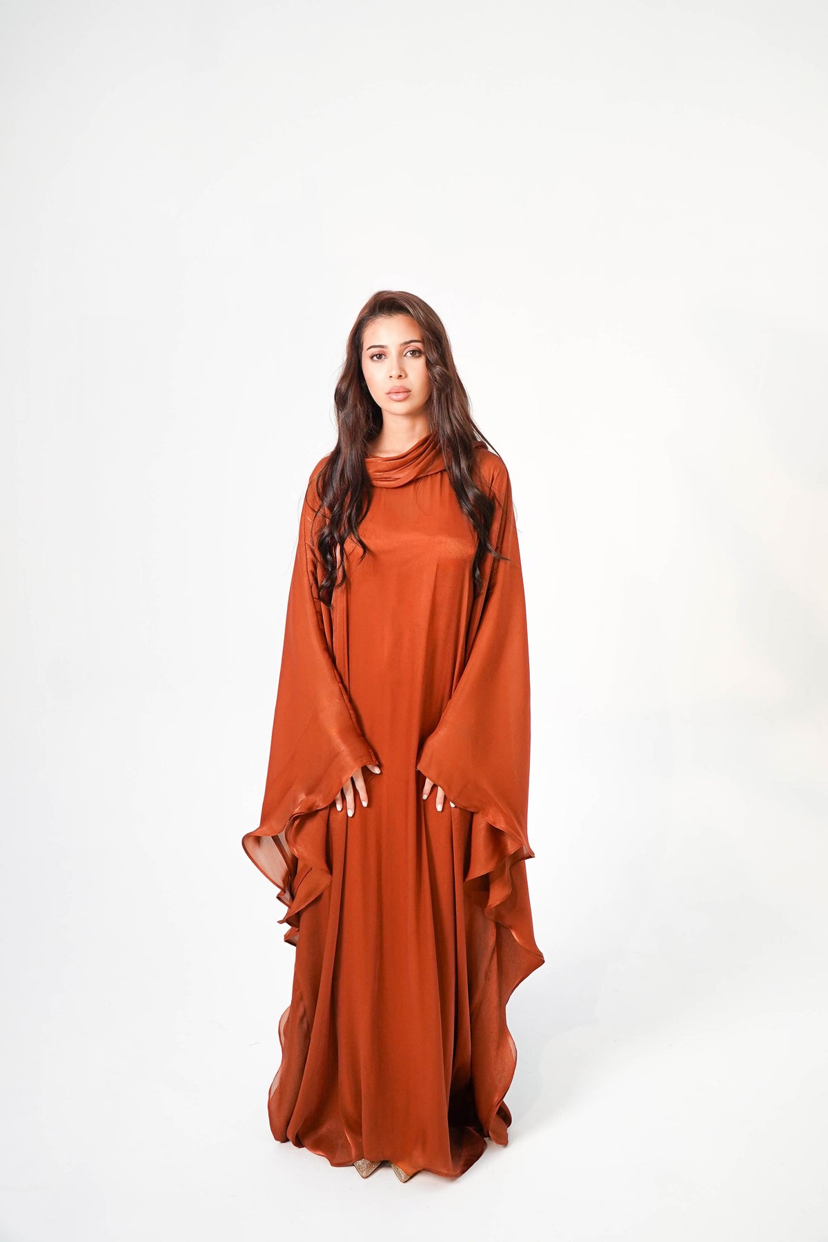 Shams | Terracotta Iftar Dress S