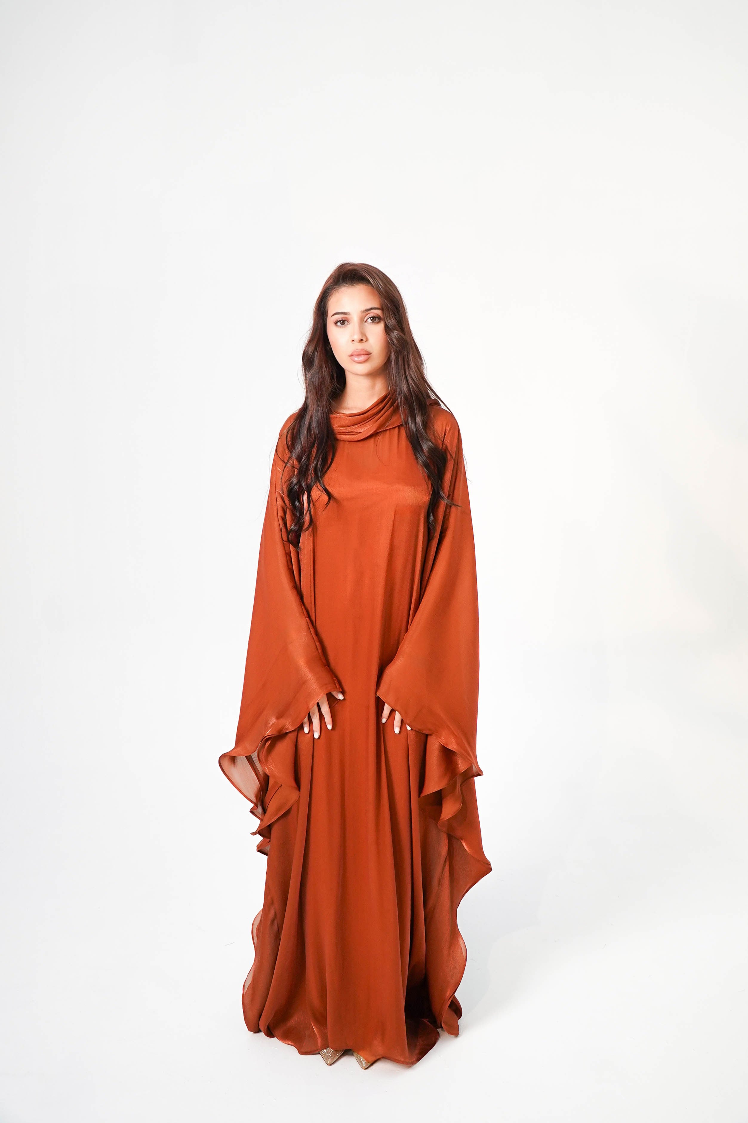 Shams | Terracotta Iftar Dress - View 1